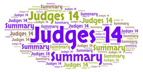 summary of judges 14.